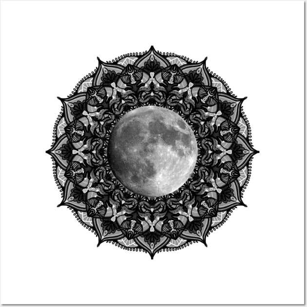 Moon Mandala Wall Art by artbysavi